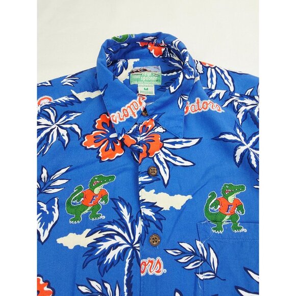 Reyn Spooner Hawaiian Traditionals Size Medium Mens Florida Gators Rayon Shirt - Picture 1 of 8